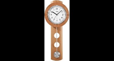 Wandklok hout met slinger modern design