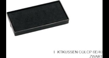 Stempelkussen Colop 6E/40 zwart