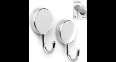 Magneet haak super sterk  Mamba Zilver per set van 2 magneten met haak