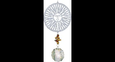 Art Bizniz Windspinner Magic Bloem 40 Cm Glas Zilver