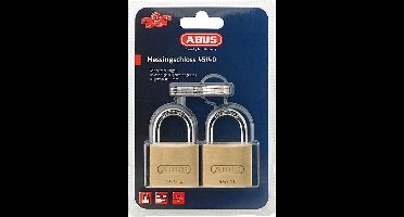 ABUS cilinder hangslot 45/40 Twins B/SB gelijksluitend 60 mm - 11...