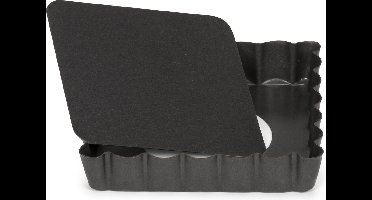 Patisse Quichevorm Met Bodem 10 Cm Staal Antraciet