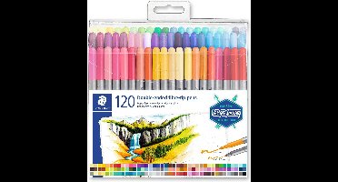 STAEDTLER Design Journey - kleurstift dubbele punt - set 120 st
