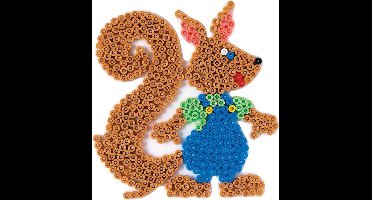 Hama midi EEKHOORN srijkkralen vormpje / figuur / grondplaat voor normale strijkparels (strijkkralenbordje / legbordje dier bos natuur), creatief cadeau voor kinderen / kinderfeestje / kinderverjaardag!