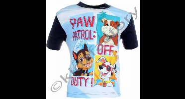 Paw patrol t-shirt blauw maat 92