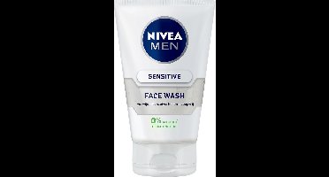 NIVEA MEN Sensitive Reinigingsgel Gezicht - Gezichtsreiniger - Alcoholvrij - Face Wash Voor de Gevoelige Huid - Gezicht Wassen - 100 ml
