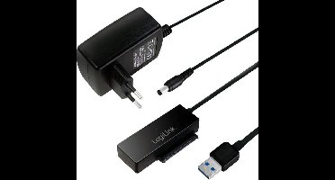 LogiLink AU0050 basisstation voor opslagstations USB 3.0 Type-A Zwart