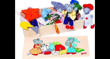 Goki Verkleedbox muizen met 8 outfits