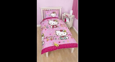 Hello Kitty Dekbedovertrek Colour Hearts