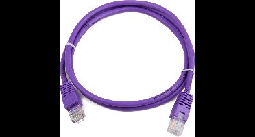 UTP Cat5E patchkabel, 0.25 m, paars