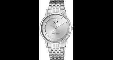 Q&Q Mooi heren horloge -zilverkleurig -QA56J201Y