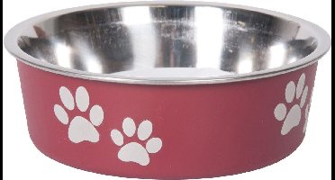 Flamingo - Hondenvoerbak Bella Kena - Rood - 14 x 14 x 5 cm