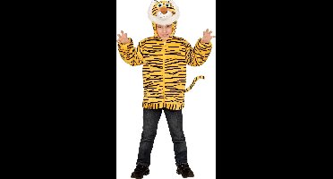 "Vest met capuchon tijger voor kinderen - Kinderkostuums - 92"