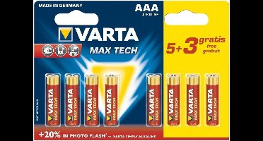 Varta Max Tech AAA Wegwerpbatterij Alkaline