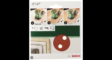 Bosch 5-delige schuurbladset voor excenterschuurmachines 115 mm - korrel 240