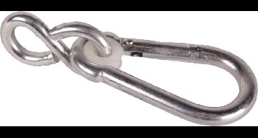 Karabijnhaak met S-haak 100mm Verzinkt