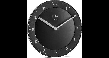 Braun BC06B - Wandklok - Analoog - Zwart