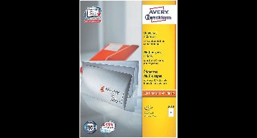 Avery Universele Etiketten, wit, 200,0 x 210,0 mm, permanent klevend