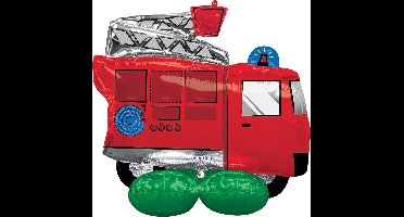 Amscan - Airloonz - Brandweerwagen (106 x 88 cm)