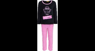 Kinderpyjama - Minions - Fleece - Zwart/Roze - 6 jaar/116 cm
