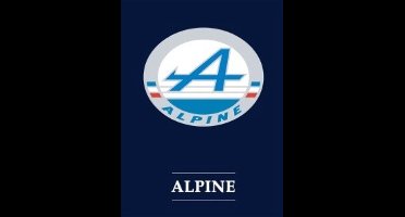 metalen wandbord Alpine logo 30x40 cm