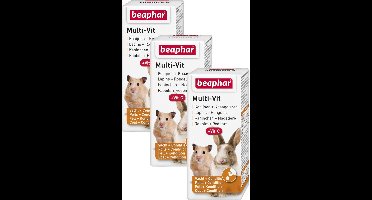 Beaphar Multi-Vitamine Knaagdier - Supplement - 3 x 20 ml