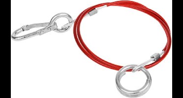 ProPlus Breekkabel met ring - verzinkt - 1 meter - voor geremde aanhangwagens