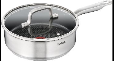 Tefal Virtuoso - Hapjespan - Ø 24 cm - Inclusief Deksel - Inductie - RVS
