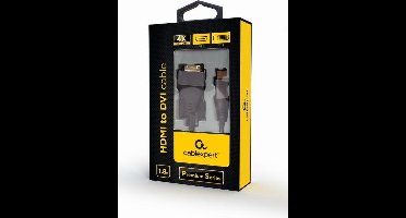 Cablexpert HDMI to DVI cable, "Premium Series", 1.8 m