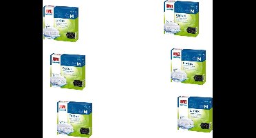 Juwel Carbax M Compact - Filtermateriaal - 6 x 10x10x5 cm Wit Compact