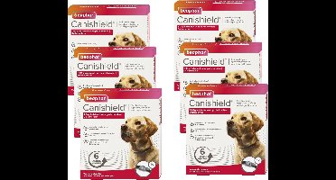 Beaphar Canishield Parasietenband Hond - Anti vlooien en tekenmiddel - 6 x per stuk Groot