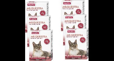 Beaphar Milquestra Kat - Anti wormenmiddel - 6 x 4 tab 2 Tot 12 Kg