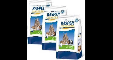 Kasper Faunafood Konijnenkorrel - Konijnenvoer - 3 x 4 kg