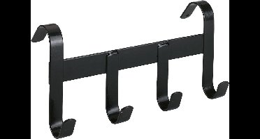 Excellent Halsterhouder metaal met 4 ophanghaken - Hoogwaardig design van metaal met kunststof coating - Robuust ontwerp - Zwart