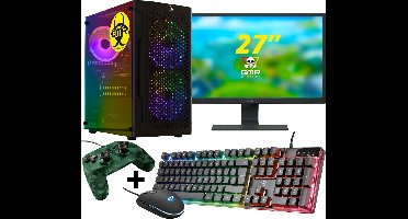 GMR - Gravel Gaming SET V2 (GamePC + 27 Inch Monitor + Toetsenbord + Muis + Game Controller)