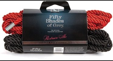 Fifty Shades BDSM - Bondage touw - Extreme - Sex Toys voor Koppels rood-zwart - 2 x 5 meter