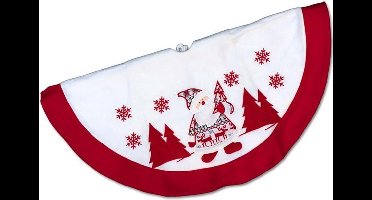Unique Living - Treeskirt Winterland 90cm Ø santa - Kerstboomkleed
