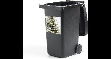 Container sticker Winter - Boom - Sneeuw - 40x40 cm - Kliko sticker