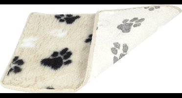 Hundos Vetbed met voetprint Maat XL 116 x 77 cm Beige