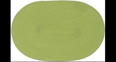 Unique Living | Placemat Daisy | Ovaal | Rotan | Lichtgroen | 45x30cm