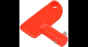 ProPlus Sleutel voor hoofdstroomschakelaar - laadklepsleutel - rood - blisterverpakking