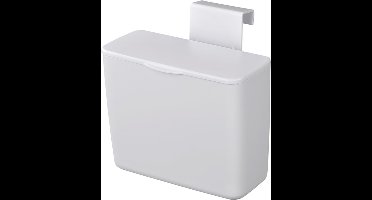ProPlus Afvalbak met deksel - 1,25 liter - voor caravan en camper - wit - 16 cm hoog
