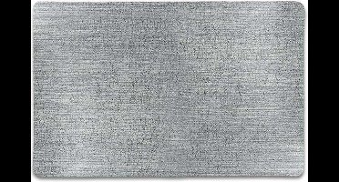 Unique Living | Placemat Metallic | Rechthoekig | Polyester | Zilver | 30x45cm
