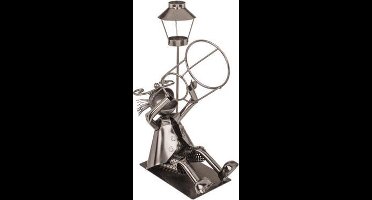 Wijnfleshouder Drinker | Wijnrek | Wijn accessoires | Wijnhouder | Metaal | Wijn cadeau