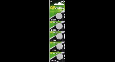 GP Lithium CR2025 knoopcelbatterijen - 5 stuks