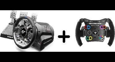 Thrustmaster T-GT II - Racestuur met 3 Pedalen + Open Wheel Racestuur - Add-On - PS5, PS4, PC