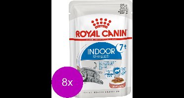 Royal Canin Indoor 7+ In Gravy - Kattenvoer - 8 x 12x85 g