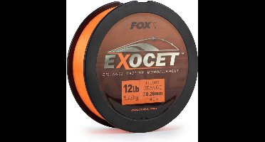 Fox Exocet Fluoro Orange Mono - 0.33mm - 16lb - 7.5kg - 1000m - Nylon Vislijn - Oranje