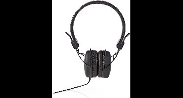 Nedis Bedrade On-ear Koptelefoon - 3,5 mm - Kabellengte: 1.20 m - Zwart