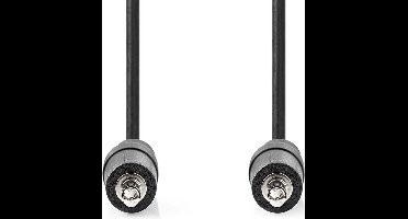 Nedis Stereo-Audiokabel | 3,5 mm Male | 3,5 mm Male | Vernikkeld | 3.00 m | Rond | Zwart | Label